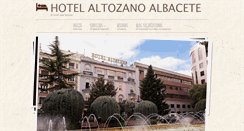 Desktop Screenshot of hotelaltozano.es
